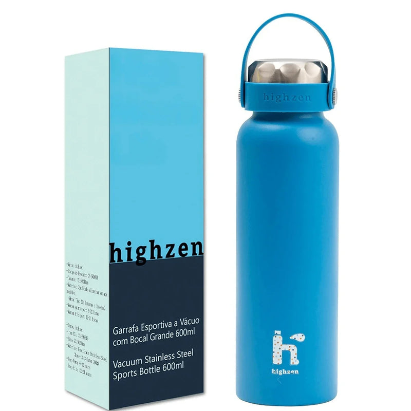 Garrafa Térmica de Aço Inoxidável 600ml