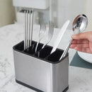 Escorredor Porta Talheres de Aço Inoxidável