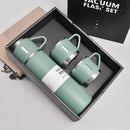 Vacuum Bottle Kit Garrafa Térmica Inox 500ml + Xícaras Bebidas Fria ou Quente