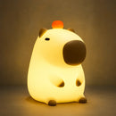 Luminária de Silicone Capivara Noturna Recarregável USB com Toque
