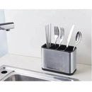 Escorredor Porta Talheres de Aço Inoxidável